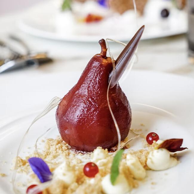 Ristorante Aura Elitis House Dessert Pera Ribes